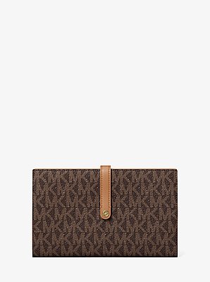 Billetera Jet Set Travel grande con logotipo exclusivo