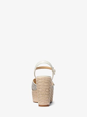 Hannah Signature Logo Wedge Sandal