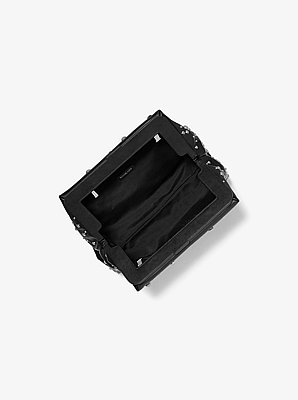 Goldie Large Studded Leather Clutch 