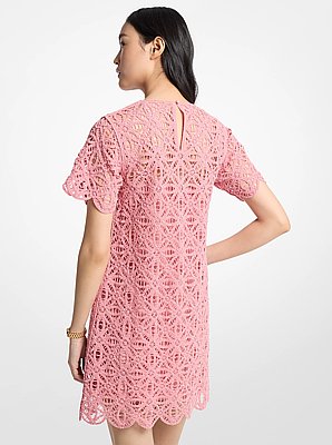 Crochet Cotton Mini Dress
