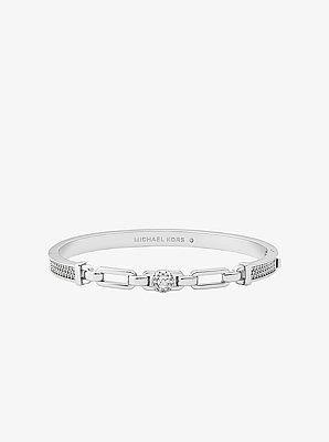 Pav&eacute; Logo Bangle and Stud Earrings Gift Set