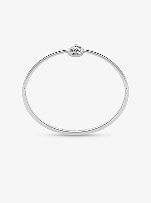 Bracelet &agrave; cadenas et &agrave; pav&eacute; avec logo