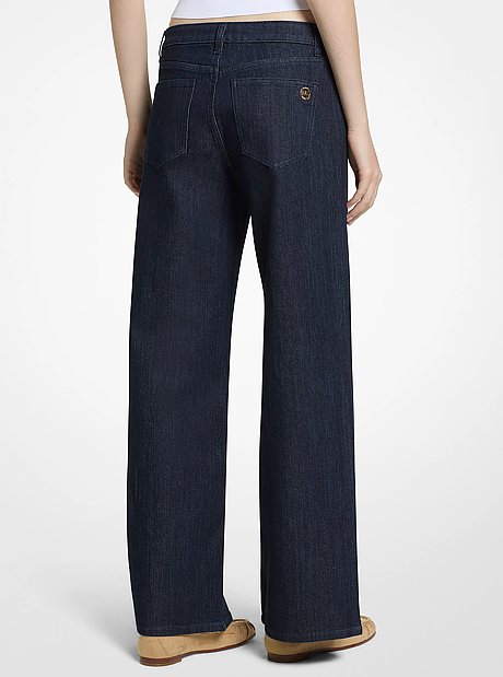 Relaxed Wide-Leg Denim Jeans
