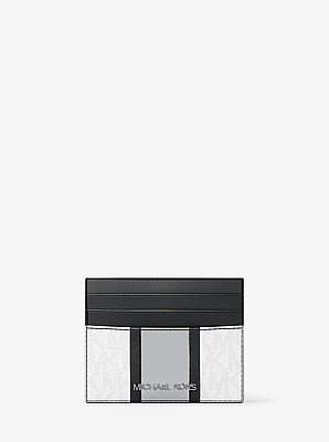 Cooper Striped Signature Logo Card Case