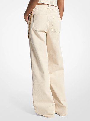 Jeans dal taglio rilassato a gamba ampia