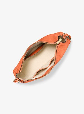 Nolita Medium Nubuck Shoulder Bag in MIMOSA | Michael Kors image number 1