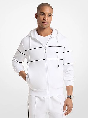 Cotton Blend Zip-Up Hoodie