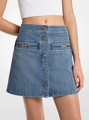 Carson Denim Mini Skirt