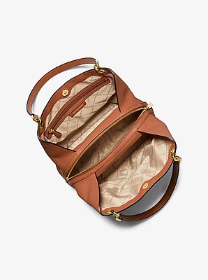 Grand cabas Kensington en cuir grain&eacute;