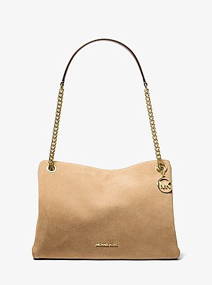 Christina Medium Suede Messenger Bag