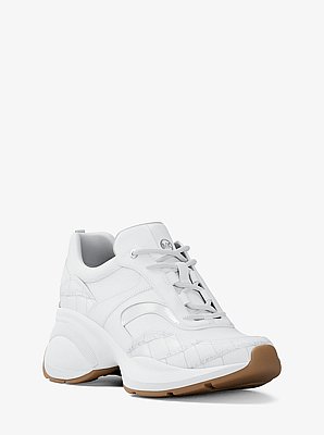 Kaia Mixed-Media Trainer