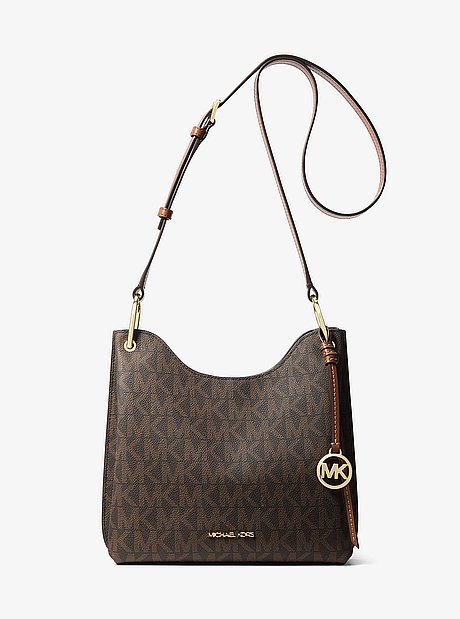 Joan Large Signature Logo Messenger Bag