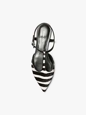 Cherie Flex Zebra Print Calf Hair Flat