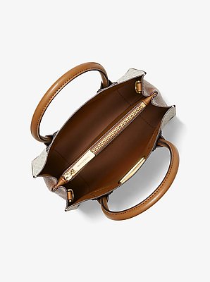 Bolsa cruzada Mercer mediana tipo acorde&oacute;n de piel y con logotipo