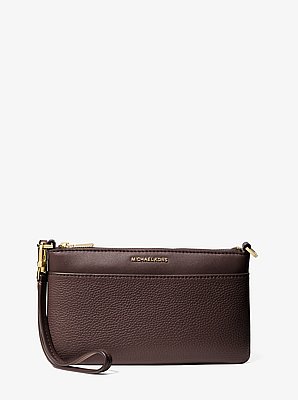 Jet Set Medium Pebbled Leather Wristlet