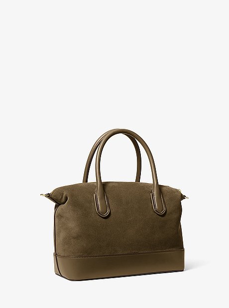 Hyde Medium Suede Satchel