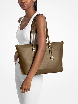 Quinn Large Pebbled Leather Tote Bag