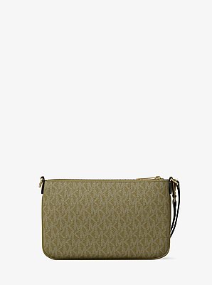 Jet Set Small Signature Logo Convertible Wristlet