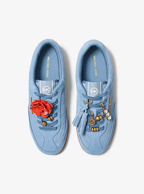 Nolan Embellished Suede Sneaker