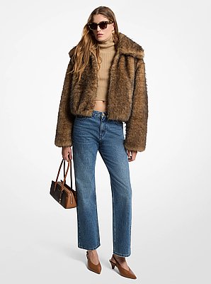 Veste en fausse fourrure
