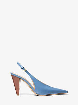 Zapato de sal&oacute;n Electra de piel con tal&oacute;n descubierto