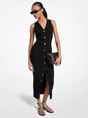 Robe mi-longue c&ocirc;tel&eacute;e en viscose extensible