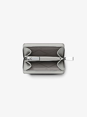 Jet Set Small Pebbled Leather Zip-Around Card Case