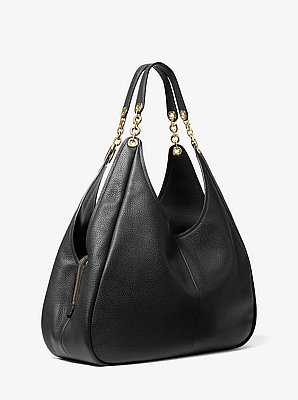 Ellie Large Pebbled Leather Shoulder Bag