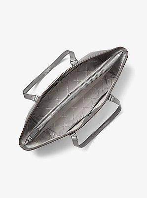 Temple Large Pebbled Leather Tote Bag