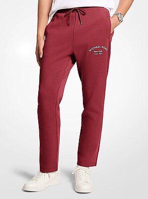 Pantalon de jogging en m&eacute;lange de coton &agrave; logo