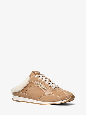 Avi Faux Shearling Trim Slip-On Sneaker