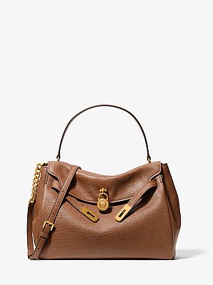 Hamilton Large Textured Leather Slouchy Satchel