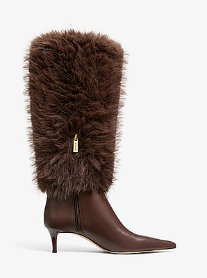 Botte Nalia en fausse fourrure