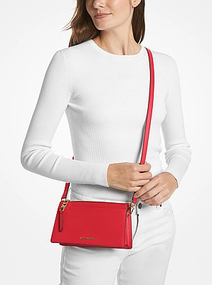Empire Large Leather Convertible Crossbody Bag