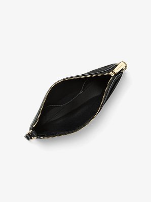 Bolso de pulsera Jet Set mediano de pelo de becerro con estampado de leopardo y piel
