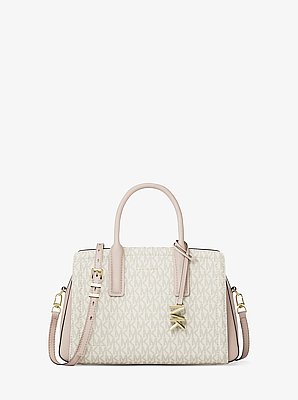 Laila Small Signature Logo Satchel