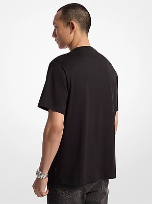 Logo Embossed Cotton T-Shirt