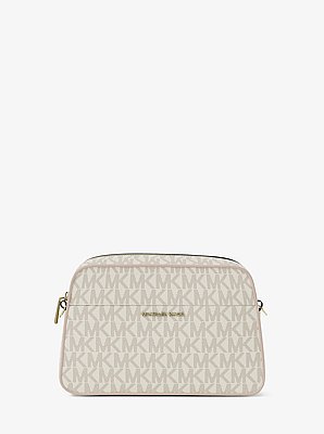 Jet Set Small Signature Logo Camera Crossbody Bag