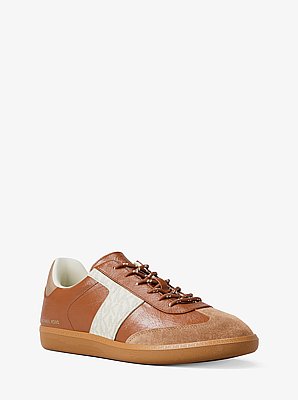Sneaker Jovie aus Leder und Signature-Logostoff