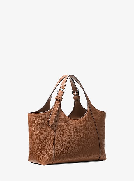 Bernie Small Pebbled Leather Satchel