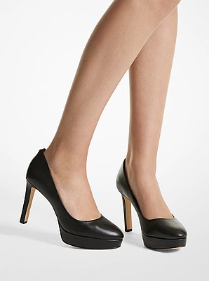 Chantal Leather Platform Pump