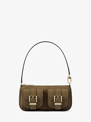 Bolso pochette Zoe peque&ntilde;o de gamuza convertible
