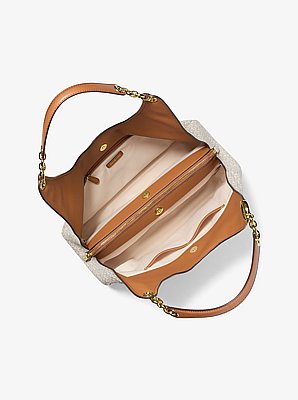 Ellie Large Signature Logo Shoulder Bag