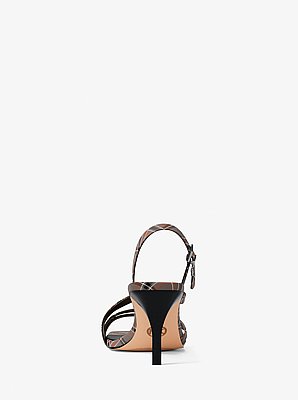 Yvette Plaid Print Sandal