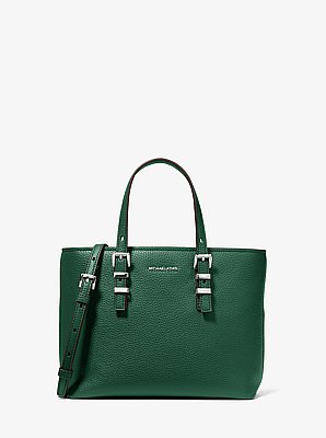 Crossbodytas Quinn van getrommeld leer, klein