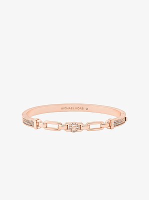 Pav&eacute; Logo Bangle and Stud Earrings Gift Set