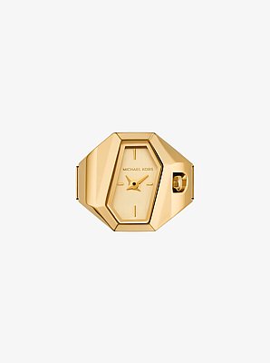 Suri Gold-Tone Ring Watch