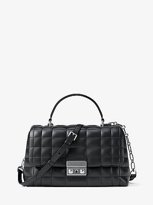Tribeca Medium Quilted Leather Satchel