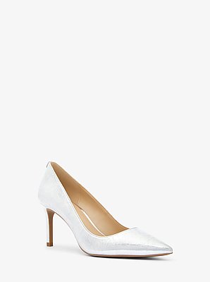 Alina Flex Crackled Metallic Leather Pump
