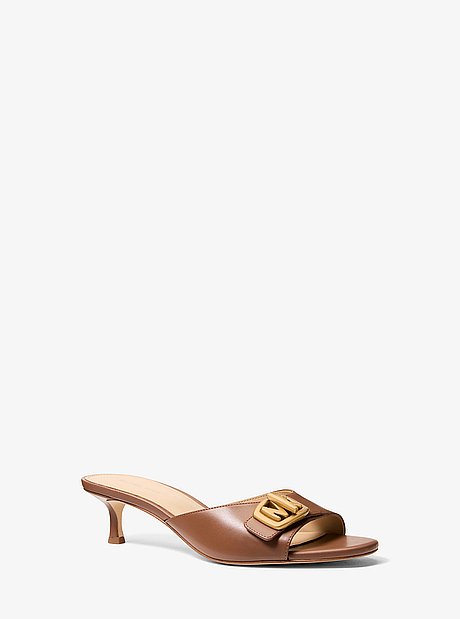 Bryant Leather Kitten Sandal